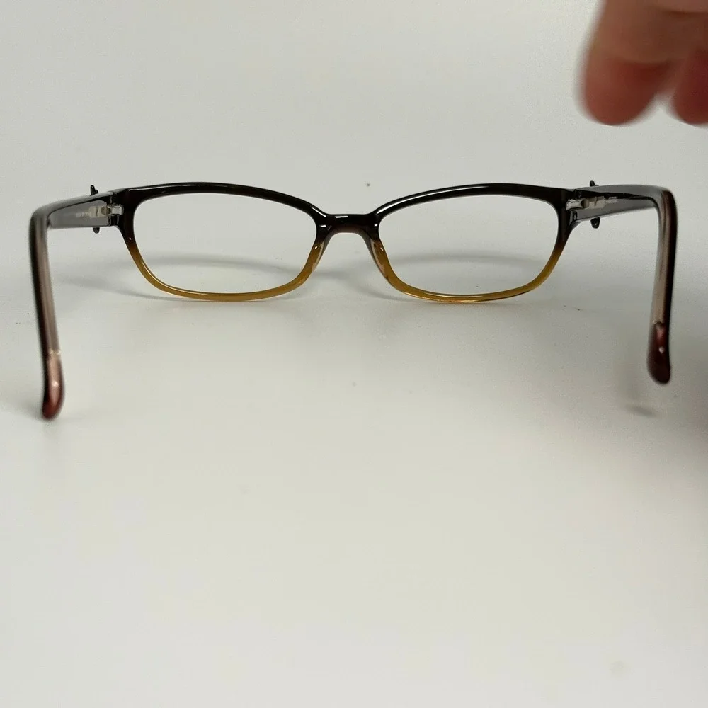 Guess GU2304 BRN Brown Gradient Rectangular Eyeglass Frames 53-16-135 Logo G